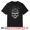 If It Fits I Sit Black Cat Skull Minimalist Meme Humor Shirt
