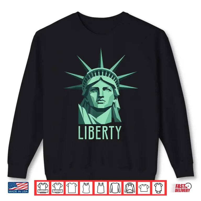 Sweatshirt Patriotic Statue of Liberty 250 Years Anniversary of America Shirt