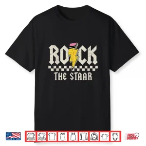 Testing Day Rock The Staar Test Abcd Motivational Teacher Shirt