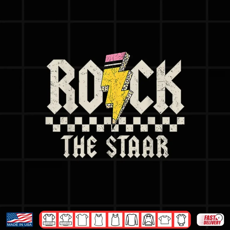 Design Testing Day Rock The Staar Test ABCD Motivational Teacher Shirt