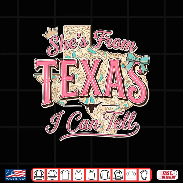 Design Shes from Texas I Can Tell Western Texas Retro Vintage Shirt