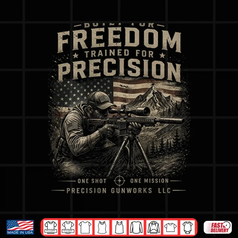 Design Built for Freedom Long Range Shooting Tee Shirt