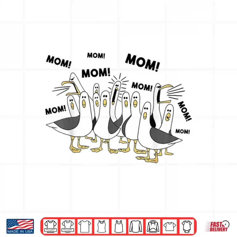 Design Funny Seagull Mom Mom Ocean Life Mothers Day Bird Animal Shirt