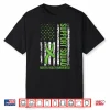 Support Mental Health Squad Awareness Us Flag Green Ribbon Shirt