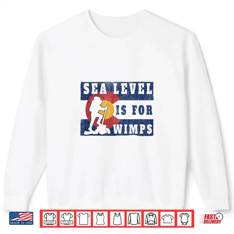 Sweatshirt Colorado Flag Hiking Backpacking Funny Colorado Hiking Shirt