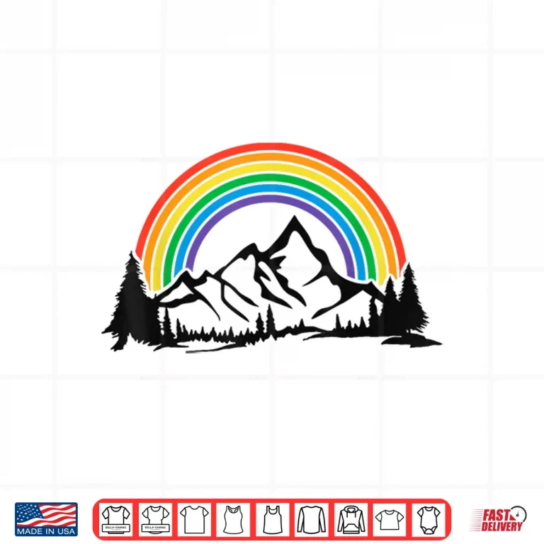 Design Gay Pride Hiking Camping Backpacking Outdoor Retro LGBT Shirt