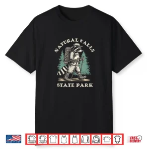 Natural Falls State Park Oklahoma Hiking Trail Raccoon Shirt
