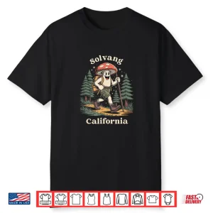 Solvang California Hiking Mushroom Backpack Souvenir Shirt