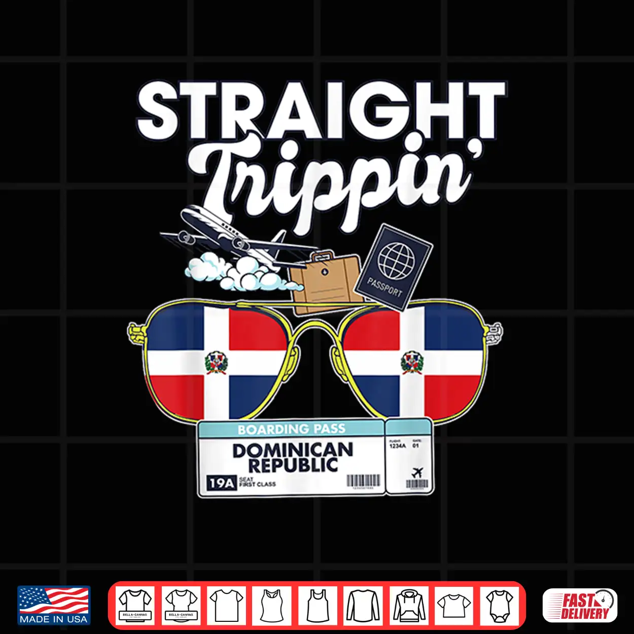 Straight Trippin’ Dominican Republic Vacation Tour Travel Shirt Straight Trippin’ Dominican Republic Vacation Tour Travel Shirt