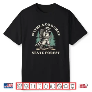 Withlacoochee Forest Florida Hiking Backpacking Raccoon Shirt