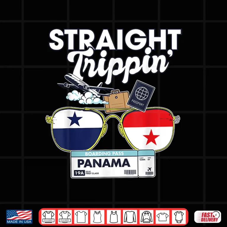 Design Straight Trippin Panama Vacation Tour Travel Trip Matching Shirt