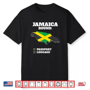 Jamaica Bound Country Travel Jamaican Flag Vacation Trip Shirt