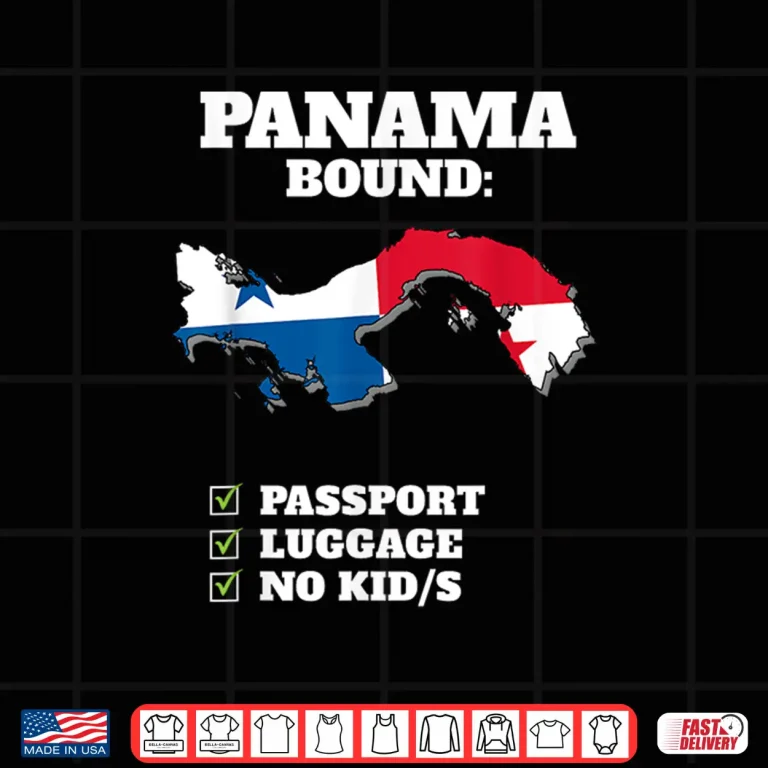 Design Panama Bound Country Travel Panamanian Flag Vacation Trip Shirt