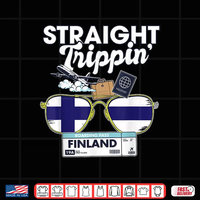 Design Straight Trippin Finland Vacation Tour Travel Trip Matching Shirt