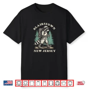 Blairstown New Jersey Nj Hiking Raccoon Vacation Souvenir Shirt