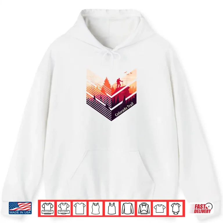 Hoodie Colorado Trail Backpacking Military Style Graphic Shirt