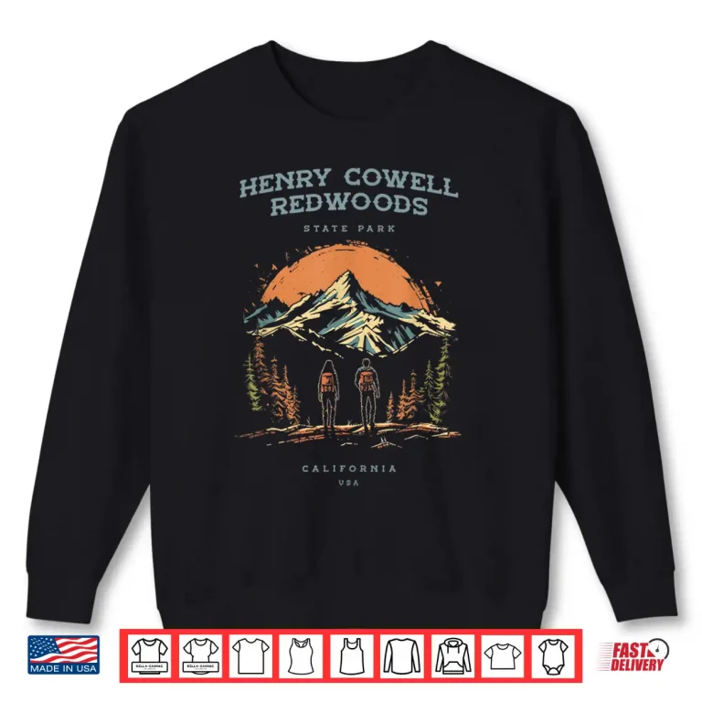 Sweatshirt Henry Cowell Redwoods State Park Backpacking Hiking Shirt