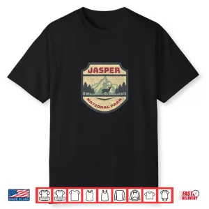 Retro Jasper Canadian National Park Camping Hiking Souvenir Shirt