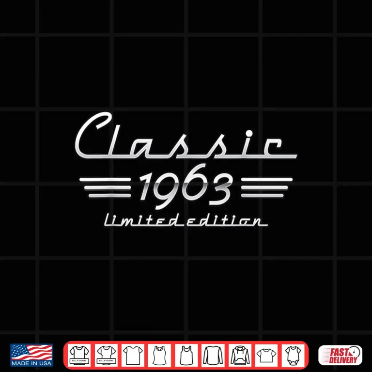 Design 58 Year Old Gift Classic 1963 Limited Edition 58th Birthday Shirt