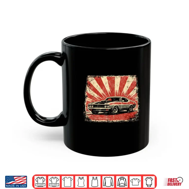 Mug Vintage Muscle Car Distressed Shirt