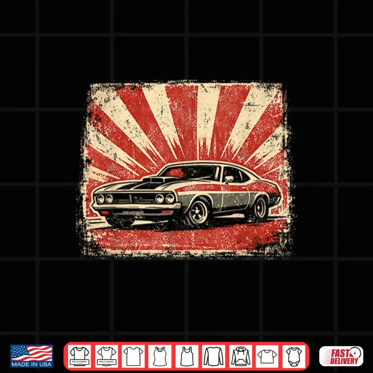 Design Vintage Muscle Car Distressed Shirt