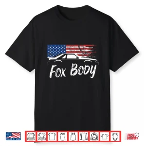 Foxbody 5.0 American Flag Stang Muscle Car Shirt Shirt