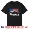 Maverick 302 Vintage American Flag Usa Muscle Car Shirt