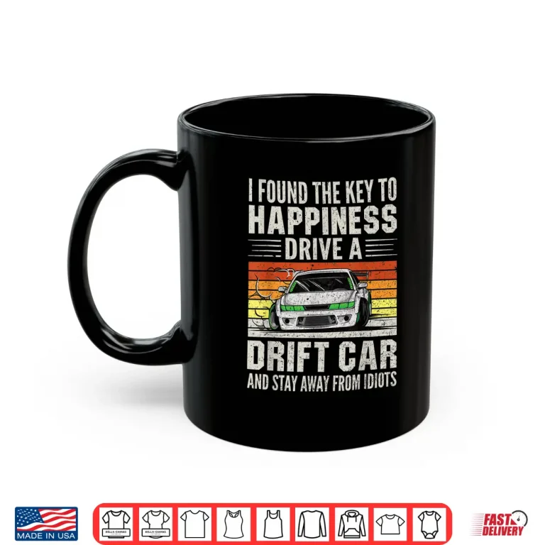 Mug Retro Vintage Funny Japanese Drift Car Drifting Shirt