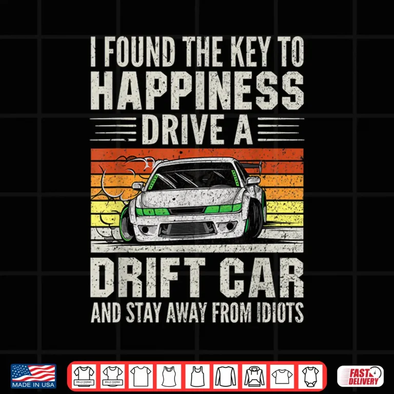 Design Retro Vintage Funny Japanese Drift Car Drifting Shirt