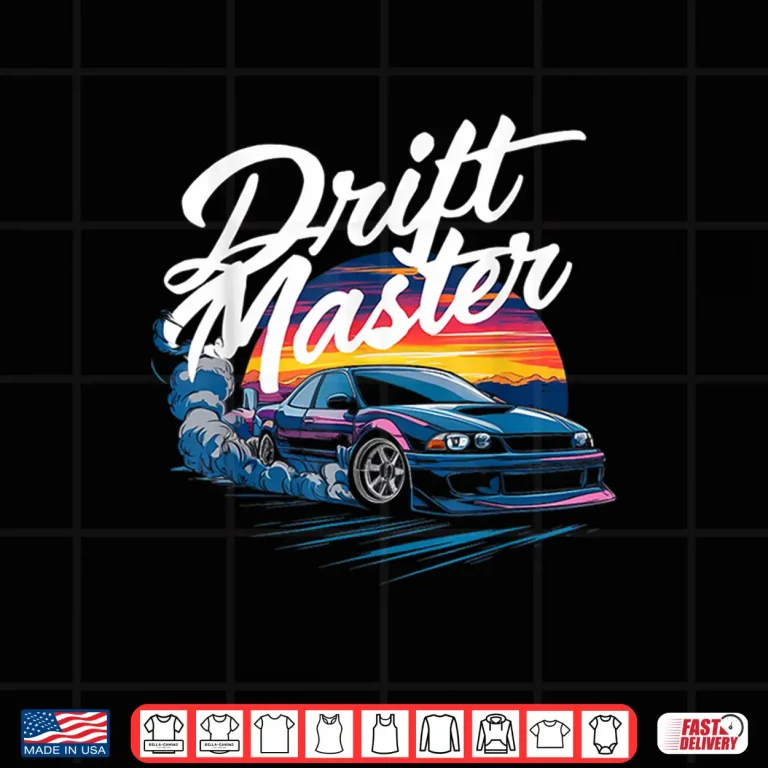 Design Sunset Drifting Car Enthusiast Drift Master Racing Shirt