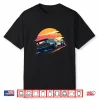 Sunset Speedster Retro Race Car Enthusiast Automotive Art Shirt