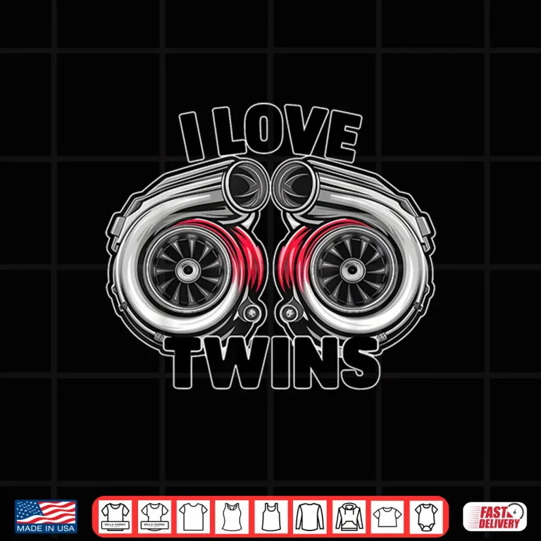 Design I love twin turbos turbochargers auto Car Enthusiast tee Shirt
