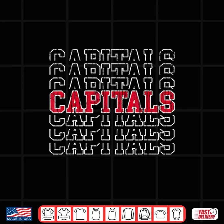 Design Capitals Vintage Gifts for Men Women Boys Girls Kids Shirt