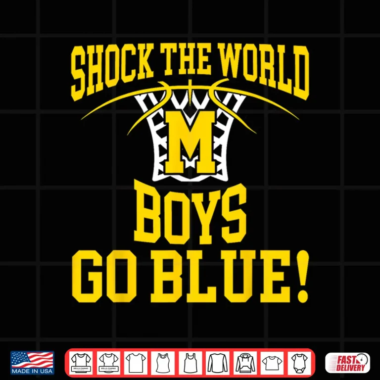 Design Michigan Shock The World Boys Go Blue Shirt