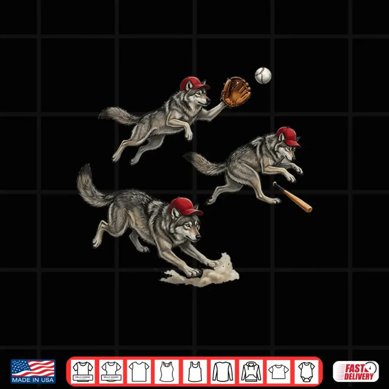 Design Wolf Baseball Animal Shirt