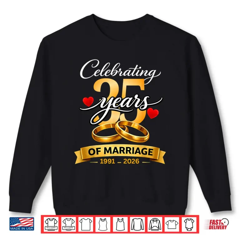 Sweatshirt 35 Years of Marriage 35th Anniversary 1991 2026 Shirt Shirt 2