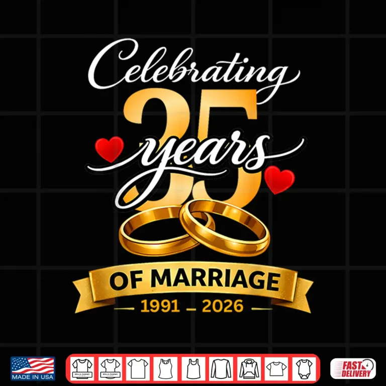 Design 35 Years of Marriage 35th Anniversary 1991 2026 Shirt Shirt 2