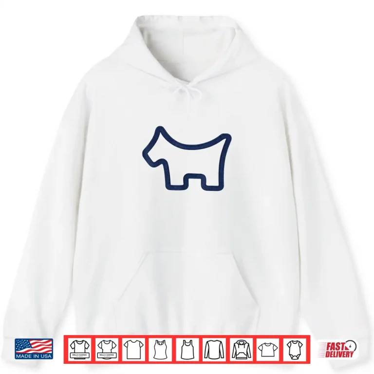 Hoodie Scottie Blue Dog Shirt 3