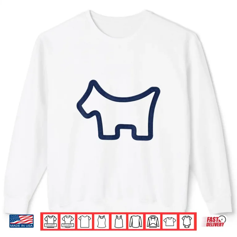 Sweatshirt Scottie Blue Dog Shirt 3
