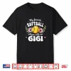 Womens My Favorite Softball Player Calls Me Gigi Flowers Women Shirt