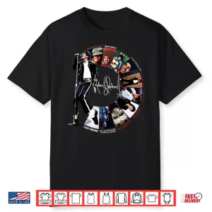 Michael Jackson Signature Album Timeline Shirt