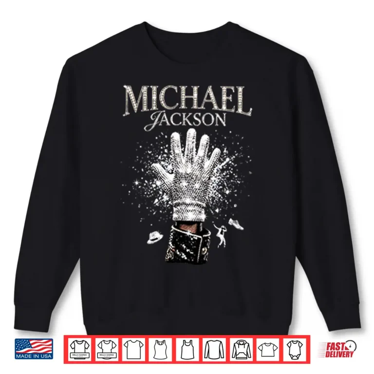 Sweatshirt Michael Jackson King Of Pop Halftone Glove Shirt