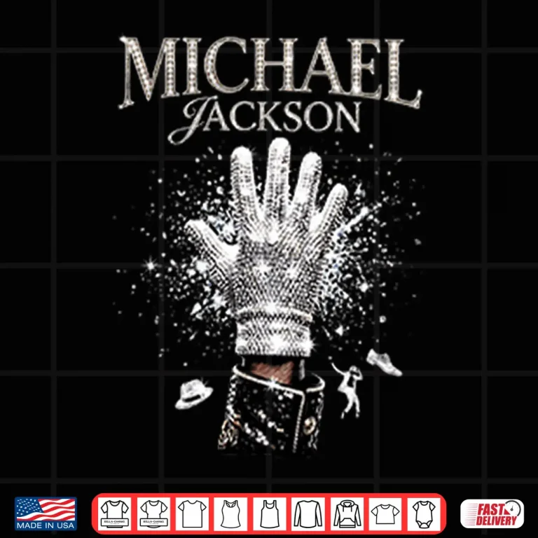 Design Michael Jackson King Of Pop Halftone Glove Shirt
