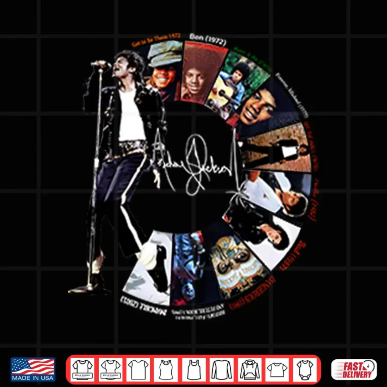 Design Michael Jackson Signature Album Timeline Shirt