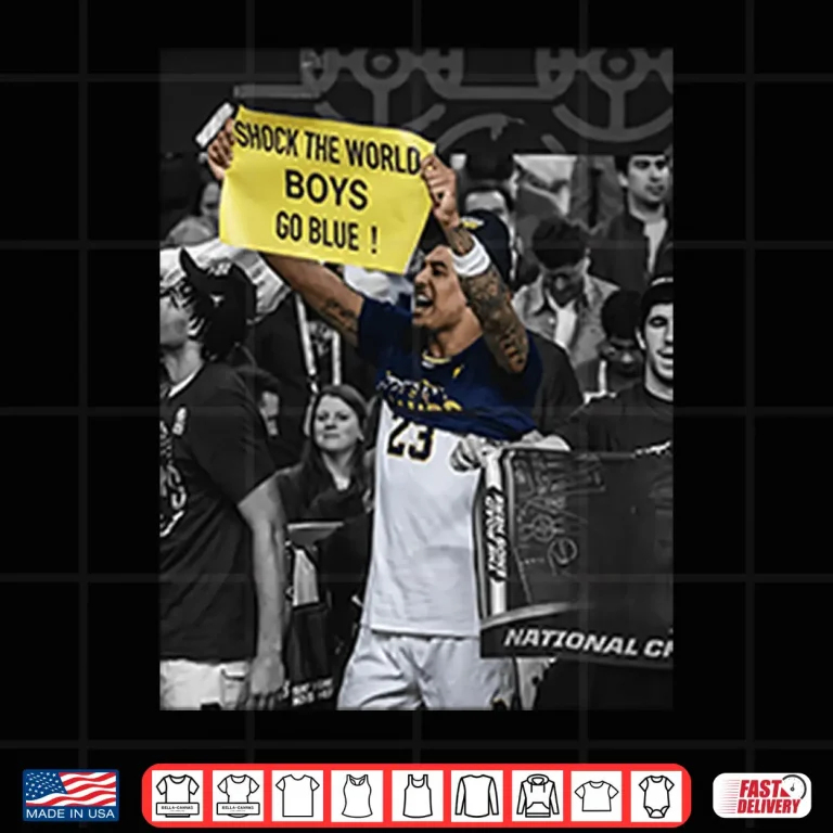 Design Shock The World Boys Go Blue Michigan Wolverines Shirt