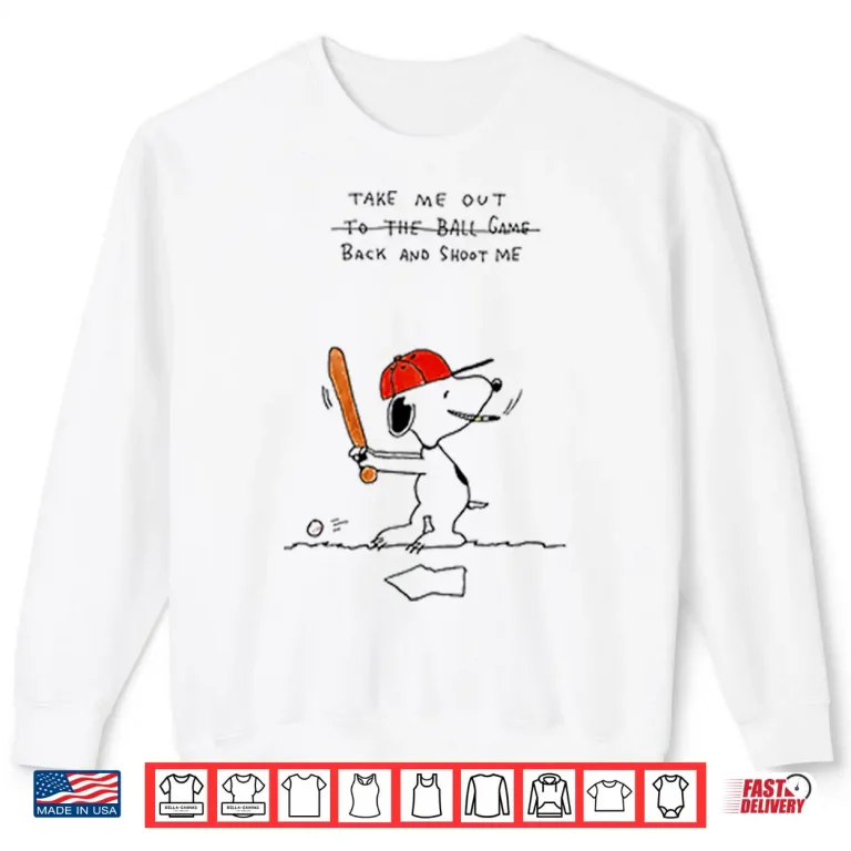 Sweatshirt Take Me Out To The Ball Game Funny Baseball Snoopy Shirt