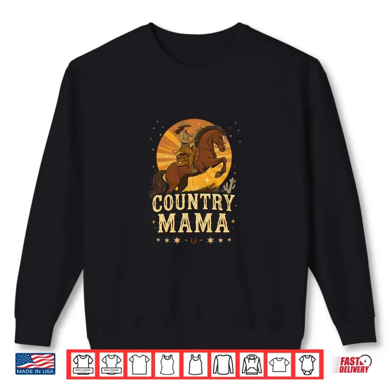 Sweatshirt Country Mama Western Horse Riding Sunray Shirt