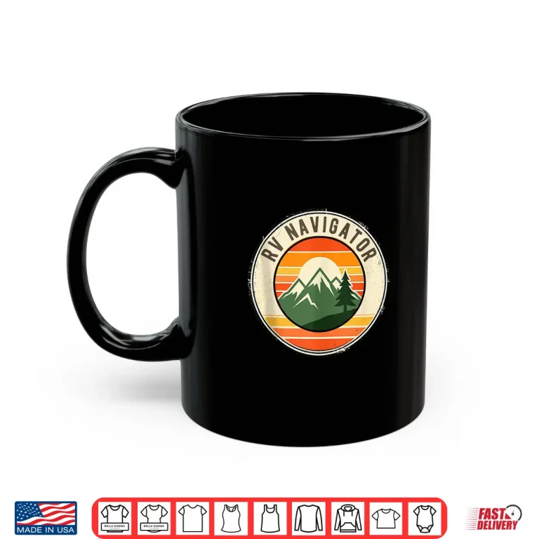 Mug Happy RV Owner Funny Camper Vintage Camping Badge Tee Shirt