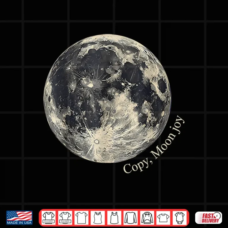 Design Retro Copy Moon Joy Funny Lunar Quote Space Lover Shirt