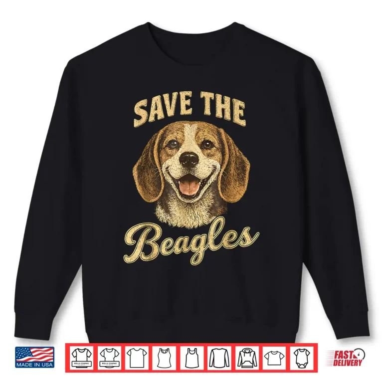 Sweatshirt Save The Beagles End Animal Abuse Shirt